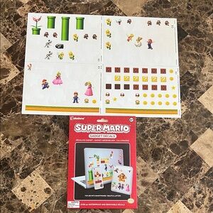 Super Mario Gadget Decals, pre-owned, what you see is what is left